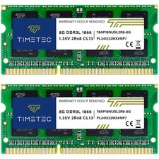 16GB Kit 2x8GB DDR3L DDR3 1866MHz PC3L14900 Unbuffered 204Pin SODIMM RAM