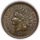 1907 Indian Head Cent Uncirculated UNC Coin #26200