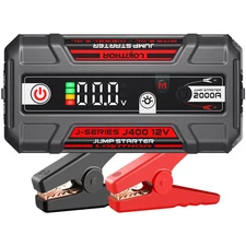 J400 2000A Jump Starter 12V Lithium Battery Pack for 8.0L Gas/6.0L Diesel