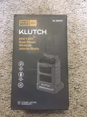 #ad Klutch 20v 120v Jobsite Radio Am Fm Northern Tool $29.99