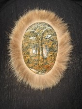 Michael Scott Alaskan Artist Stone Carving With Real Fur 2005