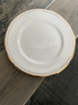 4x DUCHESS ASCOT 8,25'' WEISSGOLD SALAT BEILAGE TEETELLER TELLER EX. ZUSTAND