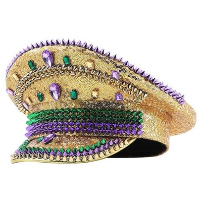 Mardi Gras Dirigentenhut, Kostümhut für Karneval, Maskerade, Auftritt