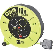 PRO XT CMU10134SL-XD 13A 4-Gang 10m  Cassette Reel 240V extension lead