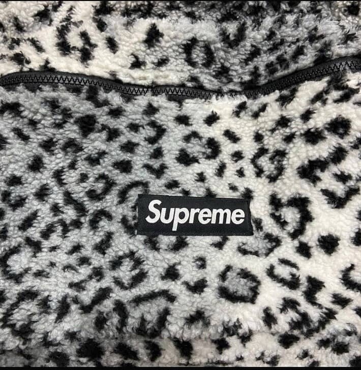 White Supreme Fluffy Leopard Print Backpack FW17 | eBay