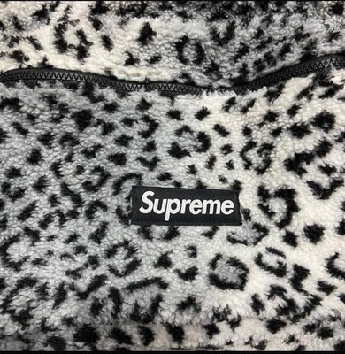 White Supreme Fluffy Leopard Print Backpack FW17 | eBay