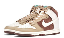 Nike Dunk High light Chocolate Size 44