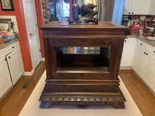 A Beautiful Vintage Black Forest Liquor Cabinet. Stunning !!!