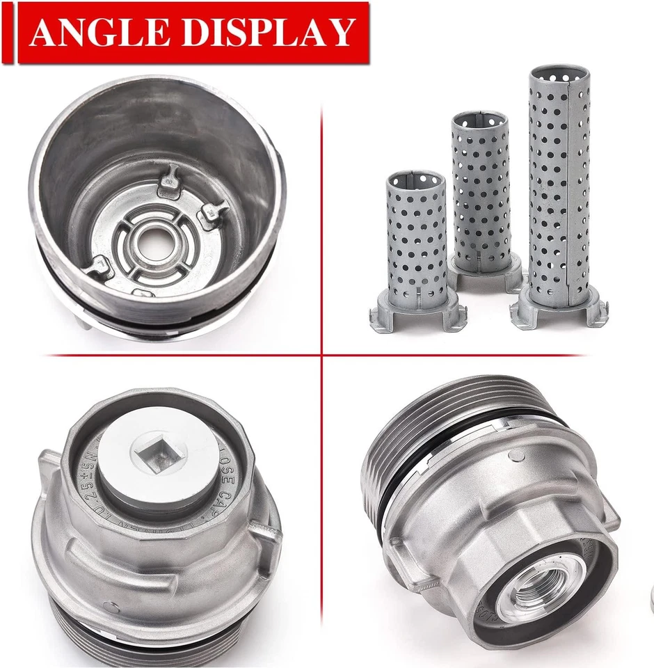 Engine Oil Filter Cap Assembly Kit for Toyota Land Cruiser RAV4 Tundra Foto 3 de 4