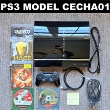 LOW HOURS Sony PlayStation3 60GB Console PS3 Bundle CECHA01 Backwards Compatible
