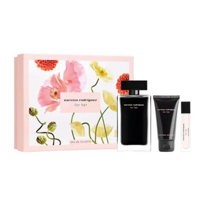 Narciso Rodriguez Ladies For Her 3pcs EDT Gift Set Fragrances 3423222092672