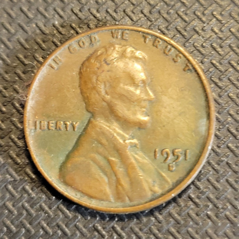 1951-D Lincoln Wheat Small Cent Bronze BN Business Strike KM#132