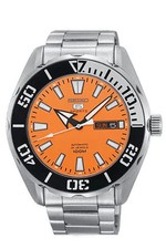 Seiko 5 Sport SRPC55J1 Automatico Arancione 44.5mm Made in Japan Full Set