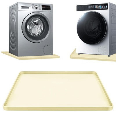 Washer Drain Pan 27×27inch Silicone Mat, Multi-function Non Slip Washer Drip ...