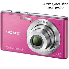 SONY Cyber-shot DSC-W530 Digital Camera 14.1MP 4x Opti Zoom CCD English Language