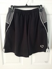 VTG L Embroidered Nike Black, Gray, White Athletic Shorts