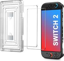 2 Pack Tempered Glass Screen Protector Compatible with Nintendo Switch 2 2025, T