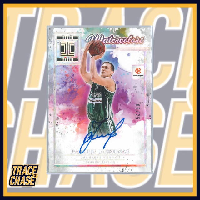 2025-26 Panini EuroLeague BK Paulius Jankunas Watercolors Signatures 06/25