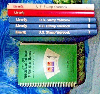 RARE COLLECTION- AUTOGRAFTED Linn's 1983-1987U.S.Stamp bks Fred Boughner