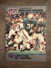 1990-91 Pro Set Super Bowl XXV Silver Anniversary #40 Larry Csonka Dolphins