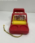 Vintage Johnson and Johnson Red Truck Pull Toy Rhythm Roller — photo 3