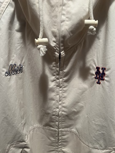Aime Leon Dore ALD New York Mets Lightweight Hooded Jacket White NEW M SOLD OUT - Afbeelding 12 van 21