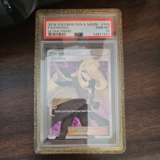Pokemon TCG Sun & Moon Ultra Prism CYNTHIA Full Art 148/156 PSA 10 GEM MINT on eBay
