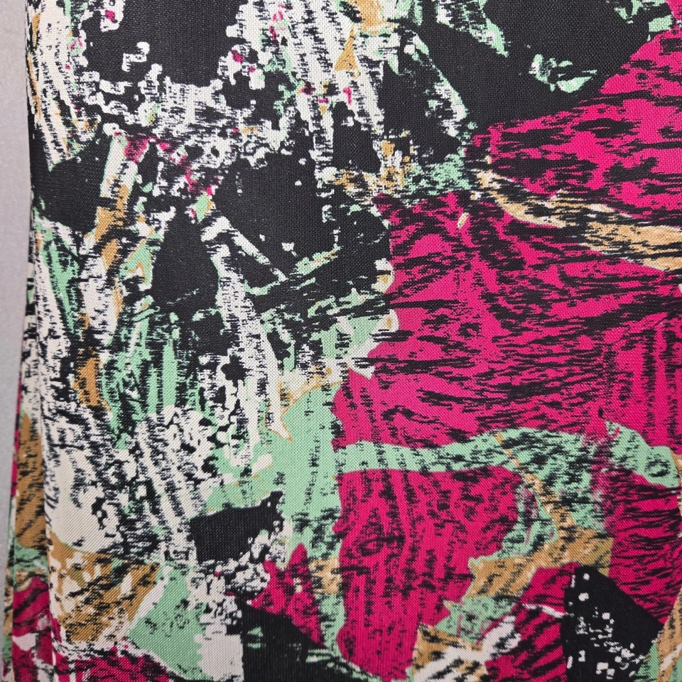 Maxi Falda Sahalie Mujer Pequeña Elastizada Artística Abstracta Colorida Boho Chic  Foto 3 de 4