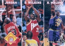 1993-94 Hoops #283 Scoring (Michael Jordan / Dominique Wilkins / Karl Malone) LL
