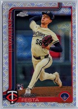 2025 Topps Chrome Logofractor Edition David Festa #156 Minnesota Twins