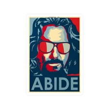 The big lebowski sticker Abide, Cool Wall Sticker, Stylish Home Decor