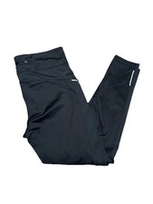 Athleta Relay Tight Leggings Black With Reflective Trim Size XL NEW