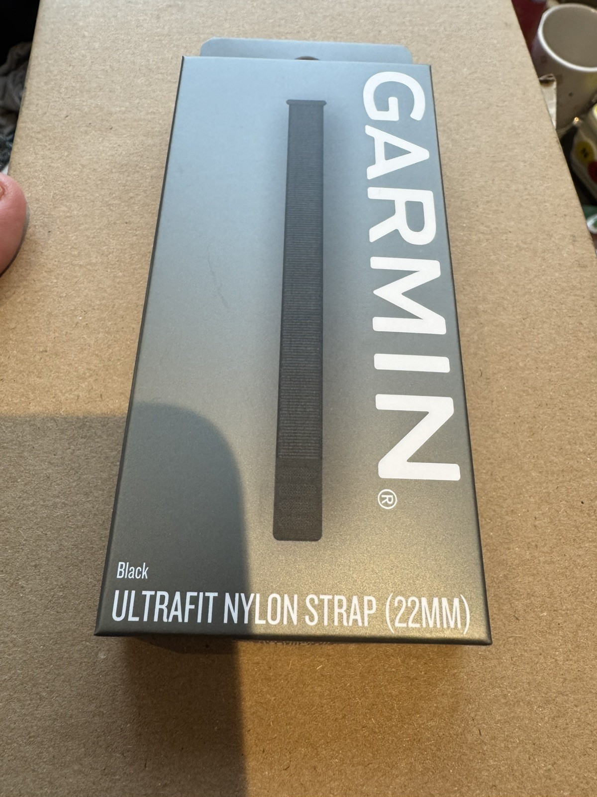 NEW Genuine Original GARMIN Watch Ultrafit 22mm Nylon Black Band Strap