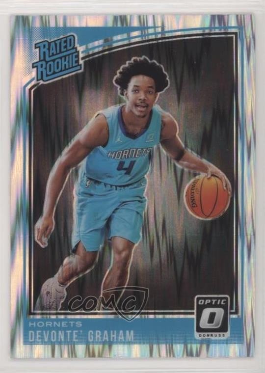 2018-19 Panini Donruss Optic Rated Rookie Shock Prizm Devonte' Graham #189 1g3