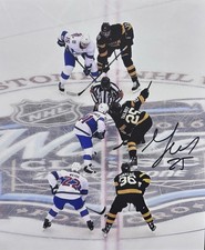 Maxime Max TALBOT Signed 8x10 Photo! Boston Bruins! Winter Classic Faceoff W/COA