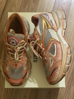 Axel Arigato Marathon Dip-Dye Women s Orange Lace-Up Low Top Sneakers Size 7