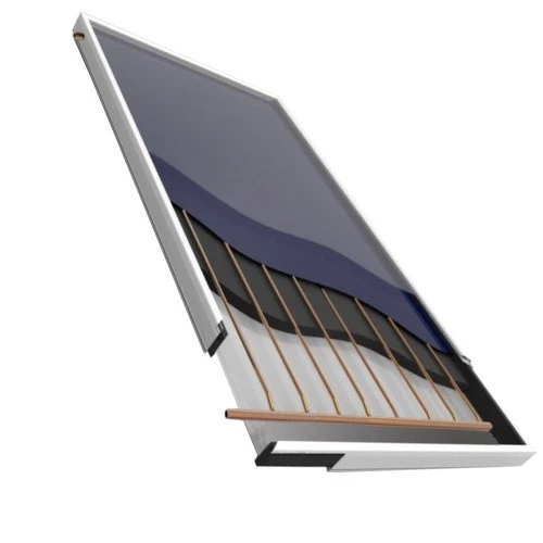 Solarthermie Flachkollektor 2m² Kollektor Solaranlage Warmwasser Heizung Solar - Bild 3 von 4