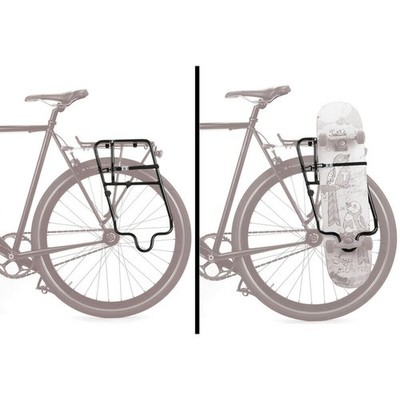 Fairdale Bike Pannier SkateRack v2 Skateboard Holder Black for