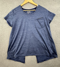 Camiseta Outdoor Research Chain Reaction para mujer pequeña crepúsculo brezo espalda cruzada