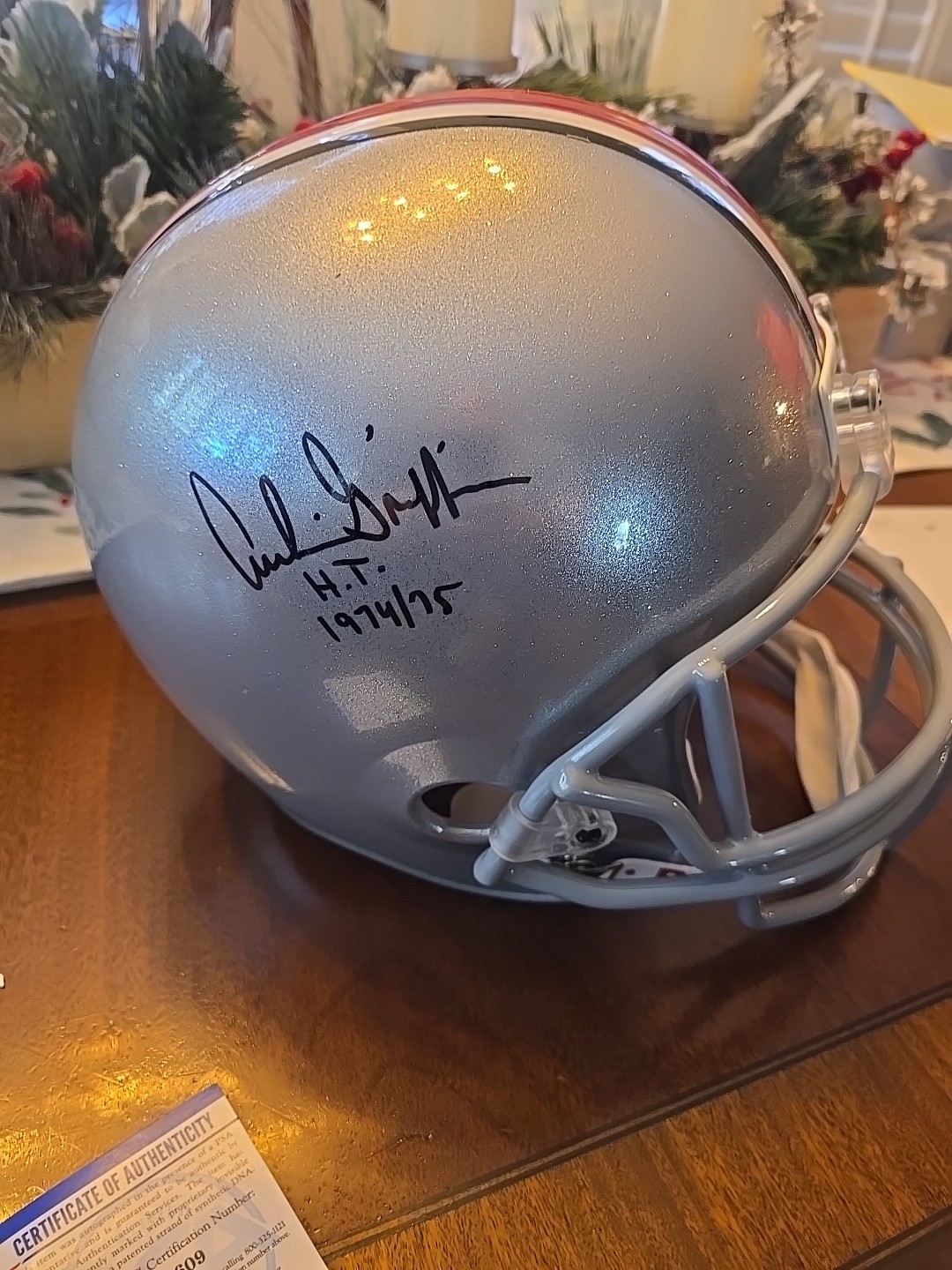 Archie Griffin Autographed Signed Ohio State Buckeyes OSU Full Size Replica Helmet - PSA/DNA 