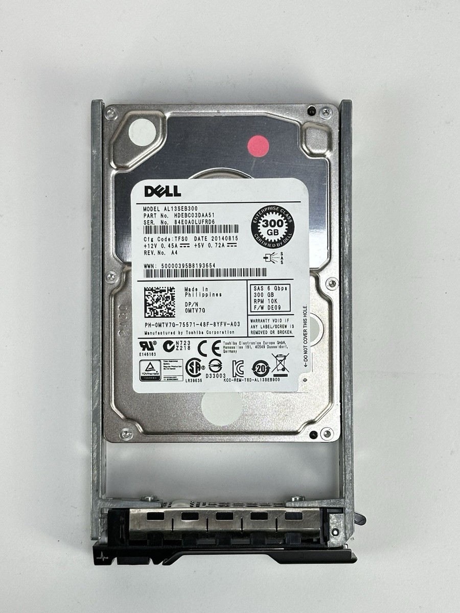 Dell 300GB 10K RPM SAS 6G SFF 2.5