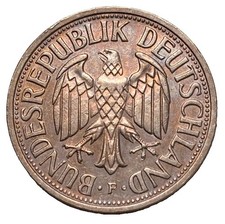 Deutschland BRD 2 Mark 1951 F KM 111 VZ  Patina