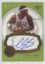 2003 Upper Deck Triple Dimensions Standout Signatures 64/100 Eddy Curry Auto 1u6