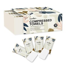 Ourmed Life Compressed Towel Tablets   Portable, Individually Wrapped Disposable