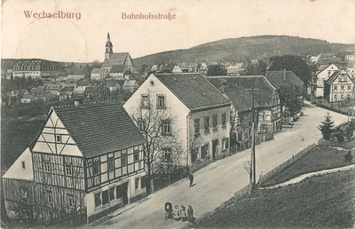 1917,Wechselburg,Bahnhofstr,Mittweida,Corba,Göhren,Hartha,Seelitz,Lunzenau,Penig - Bild 1 von 2