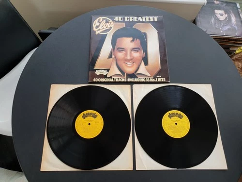 ELVIS PRESLEY - ELVIS 40 GREATEST 1974 UK PRESS 2 X 12" VINYL RECORD LP EX