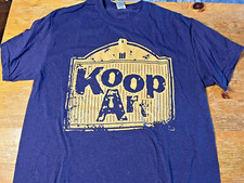Koop Art T-Shirt Graphic Print Unique Tee Size Medium Blue