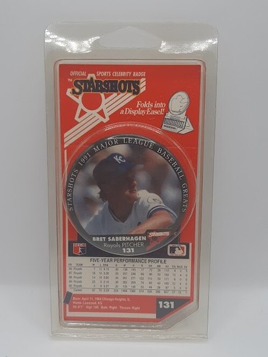 Sealed Starshots 1991 Major League Baseball Greats Badges/Pins - Picture 19 of 108