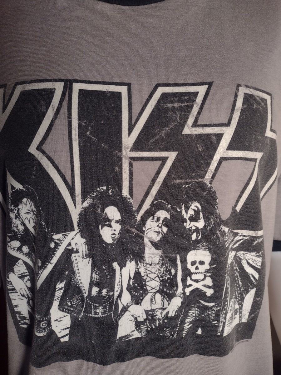 Vintage Kiss T Shirt Winterland Large Mens Gray | eBay