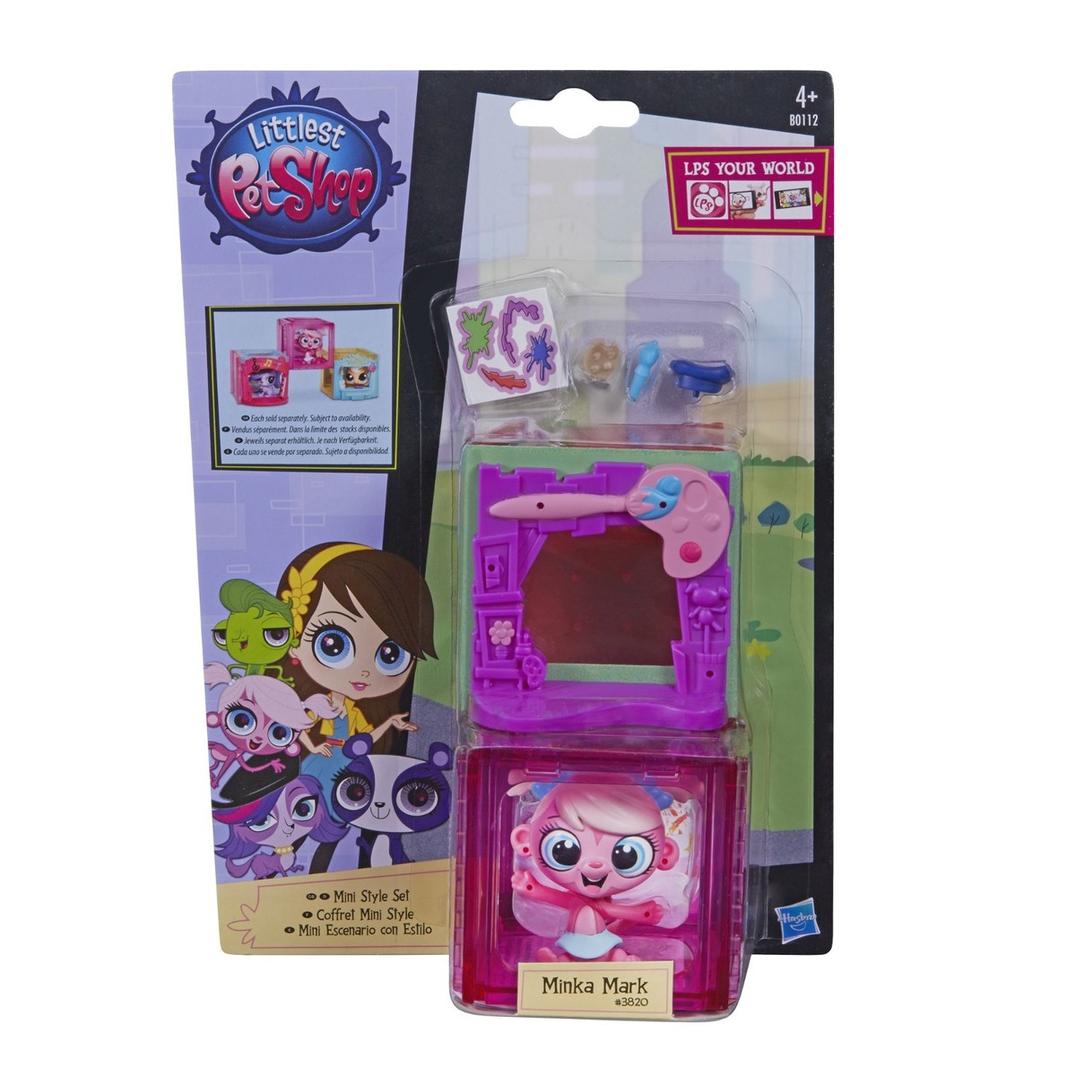 Littlest Pet Shop Mini Style Set with #3820 MINKA MARK